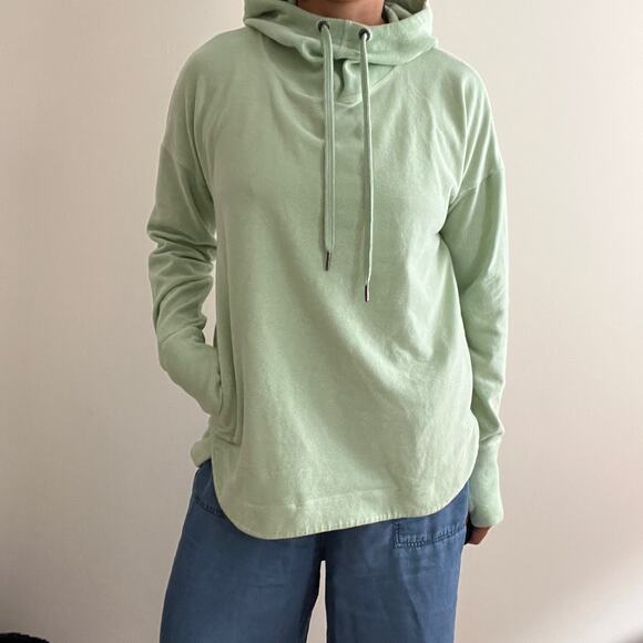 Sweaty Betty Mock Neck Fleece Hoodie Mint Green Size 4 / 6 (Small) - Picture 9 of 15